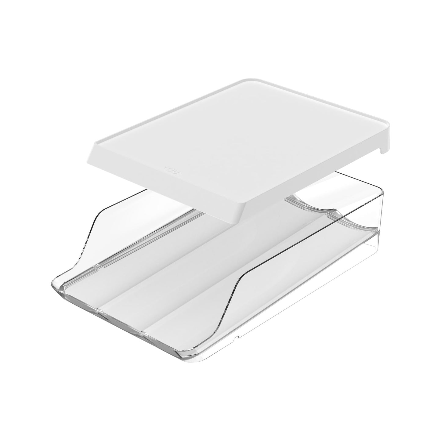 Organizador de huevos roll clear fresh 21 Un Ou Blanco