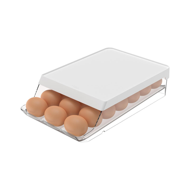 Organizador de huevos roll clear fresh 21 Un Ou Blanco