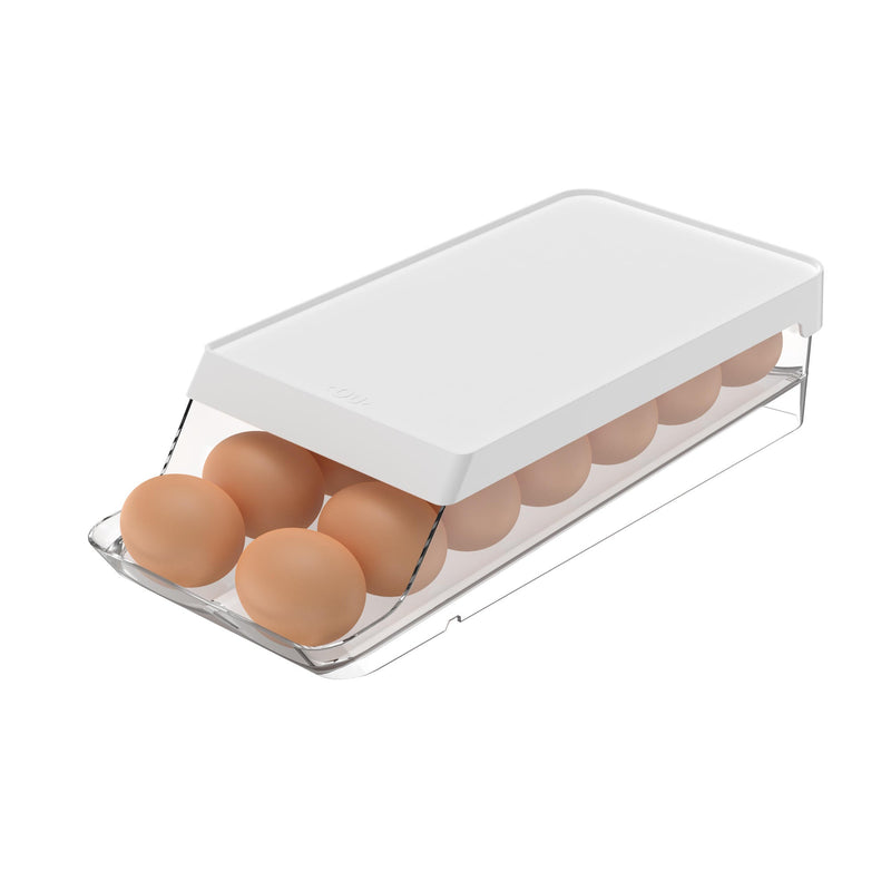 Organizador de huevos roll clear fresh 14 Un Ou Blanco