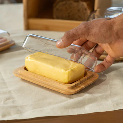 Mantequillera de bambú