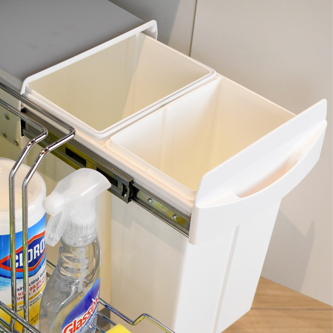 Basurero de Reciclaje 30L Blanco