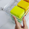 Organizador de despensa clear con tapa 30x15x13 cm