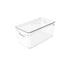 Organizador de despensa clear con tapa 30x15x13 cm