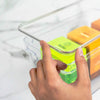 Organizador de despensa clear con tapa 30x15x7 cm