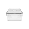 Organizador de despensa clear con tapa 30x15x7 cm