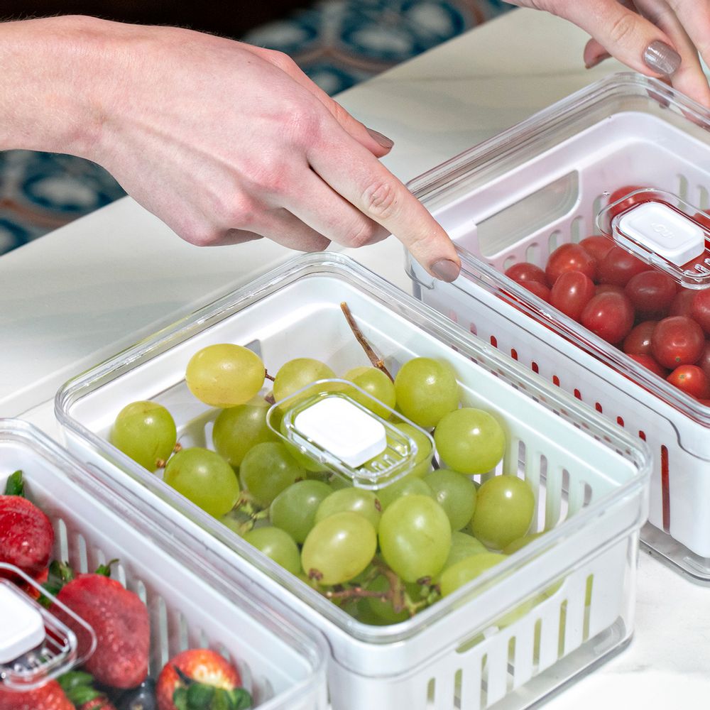 Organizador clear fresh con cesta 2,2 Litros