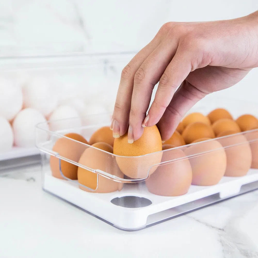 Organizador de huevos clear fresh 18 unidades