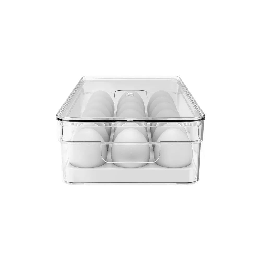 Organizador de huevos clear fresh 18 unidades