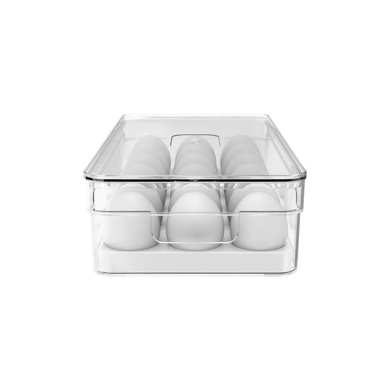 Organizador de huevos clear fresh 18 unidades