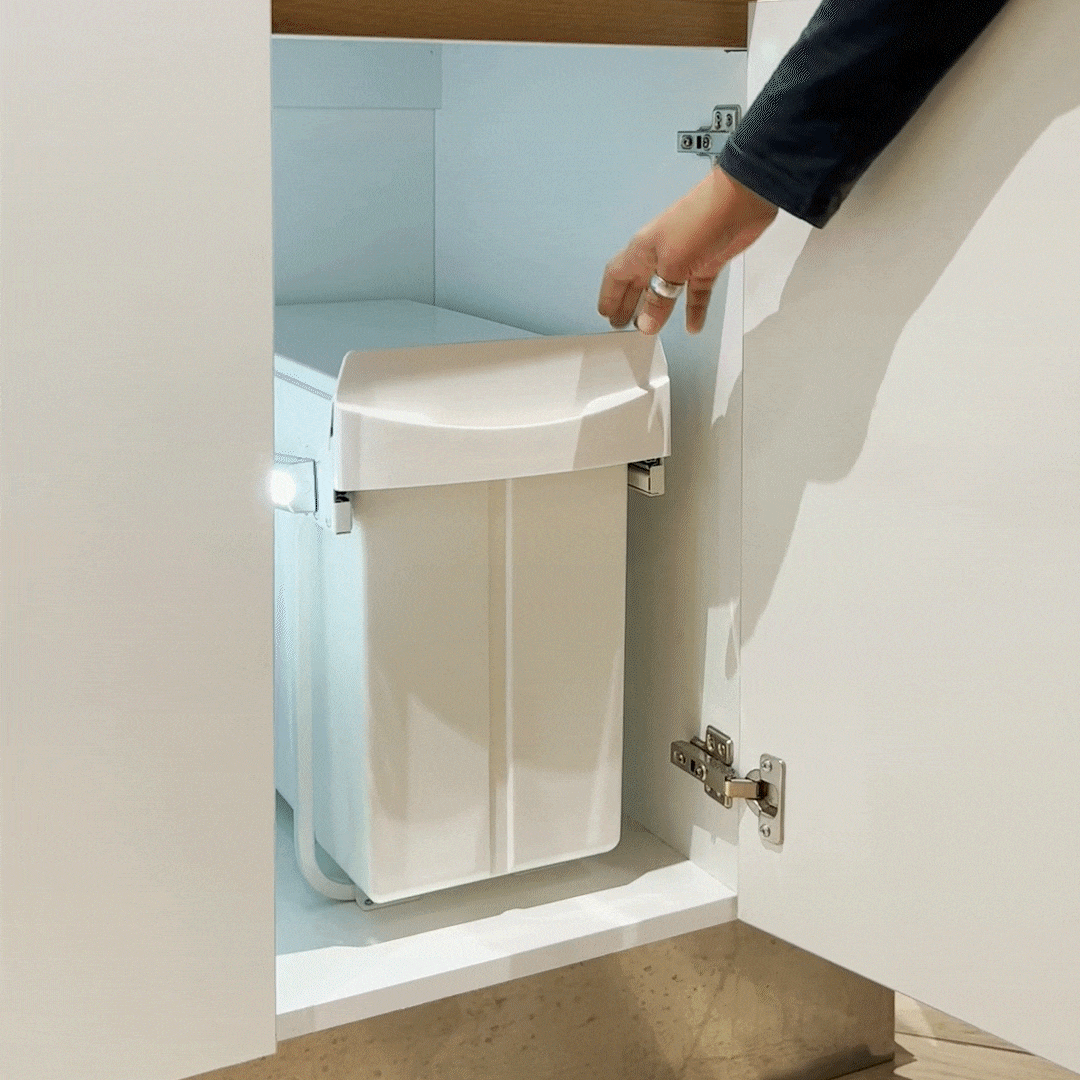 Basurero de Reciclaje 30L Blanco