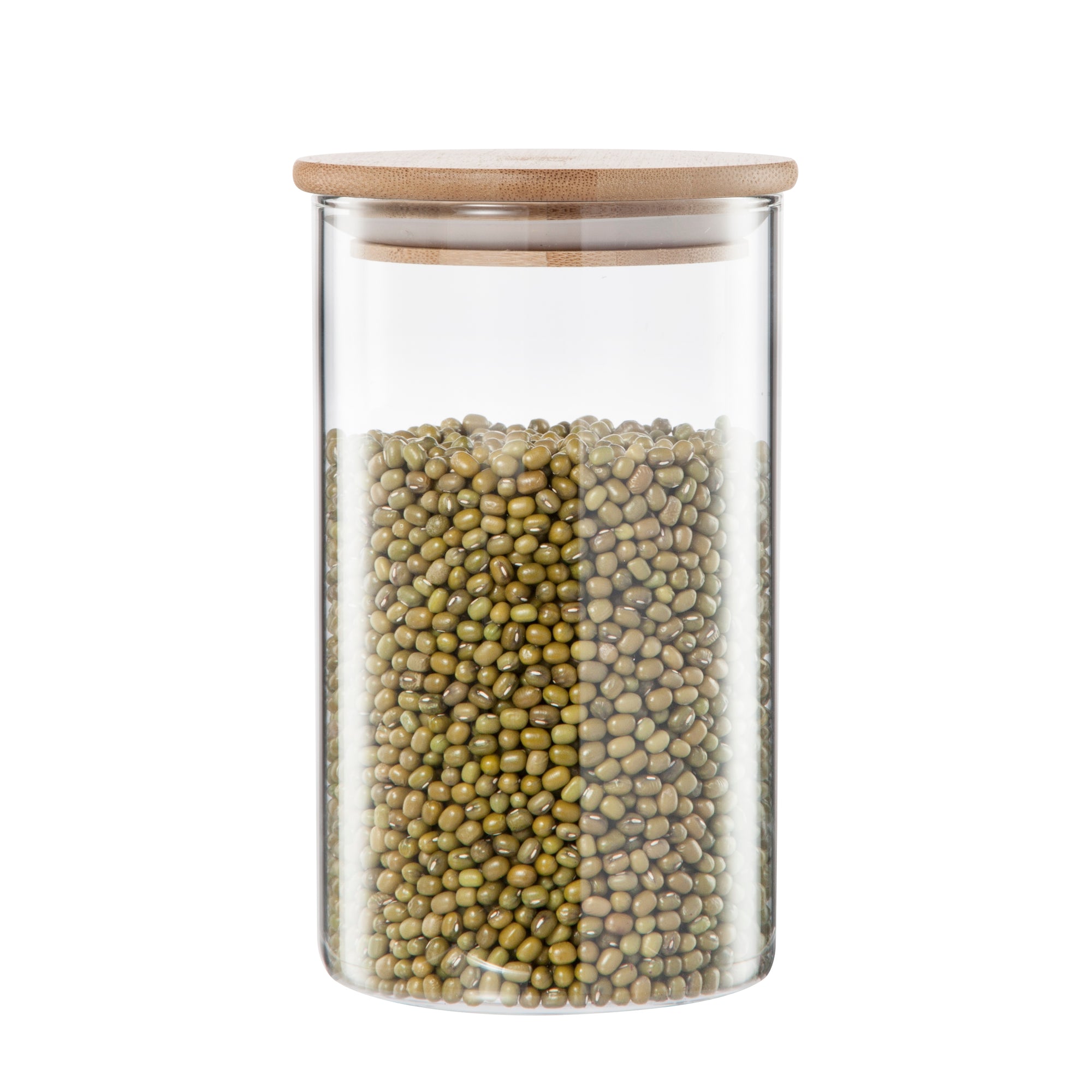 Contenedor hermético con tapa de Bambú 1000ml